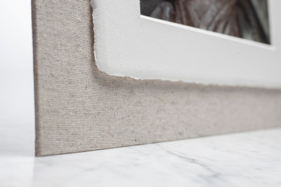 archival fabric matting for heirloom portraits